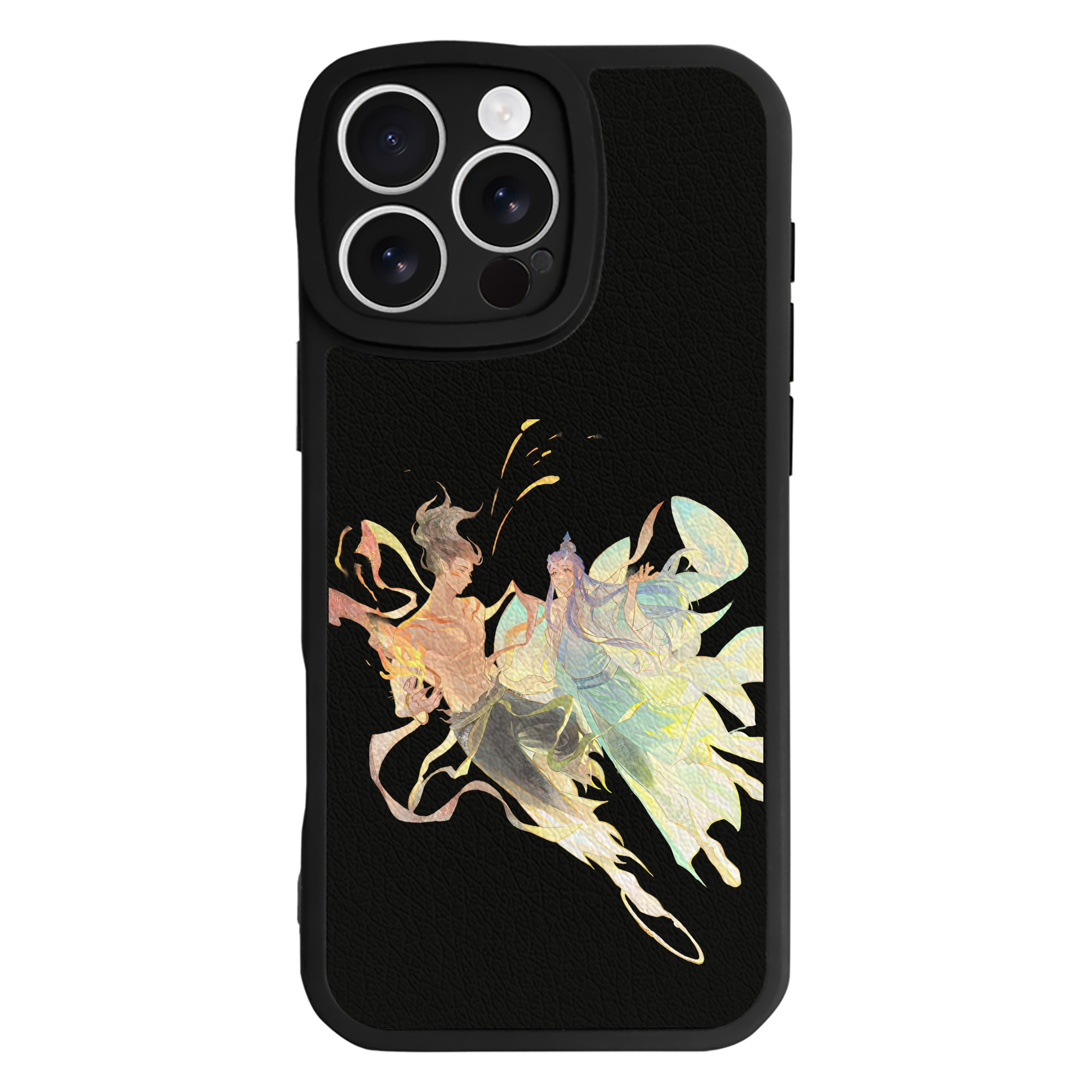 （画像用） Ne Zha 2 ナタ 魔童の大暴れ 【iPhone 16シリーズ対応】シリコンスマホケース（レザー調） 材質：シリコン